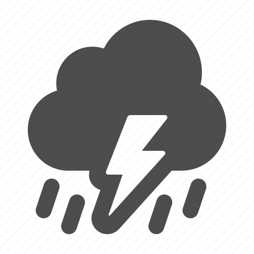 Weather, storm, rain, raining, lightning icon - Download on Iconfinder