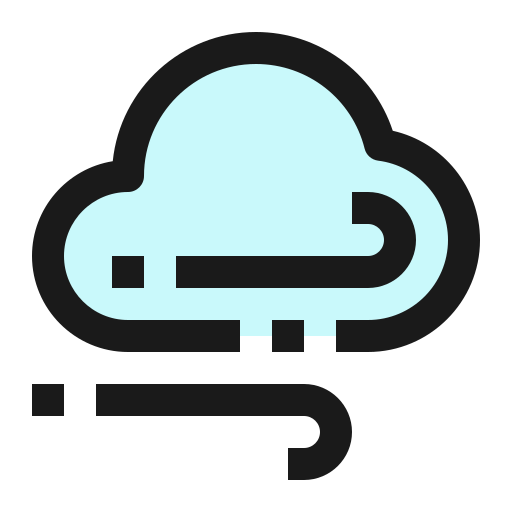 Weather, cloud, cloudy, wind, breeze icon - Free download