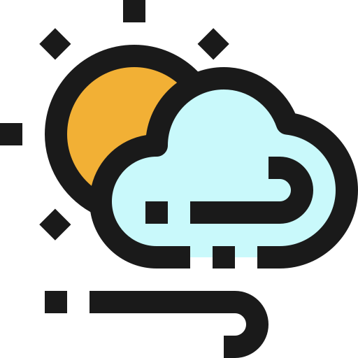 Weather, cloud, day, wind, breeze icon - Free download