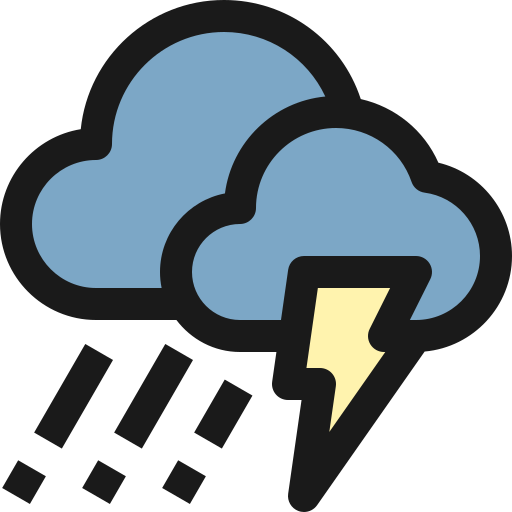 Weather, cloud, thunder, rain icon - Free download