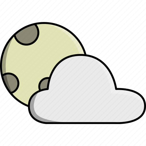 Cloud, cloudy, moon, nature, night, weather, windy icon - Download on Iconfinder