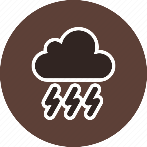 Bad weather, cloud, lightning icon - Download on Iconfinder