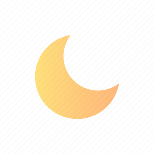 Moon, night, clear sky, moonlight, midnight, crescent, lunar icon - Download on Iconfinder