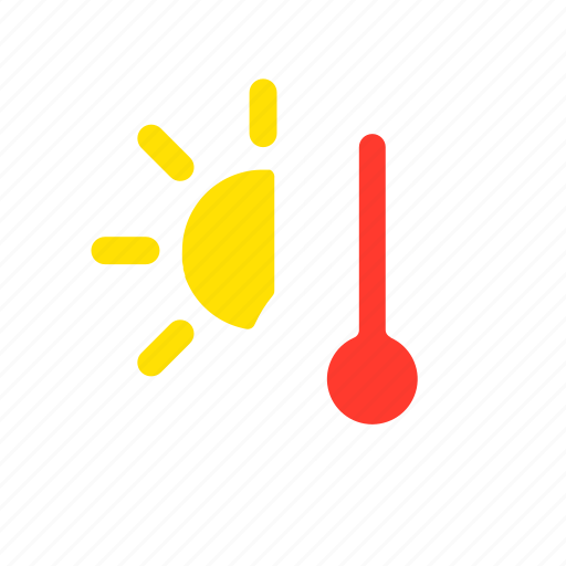 Apple, heat, hot, overheating, temperature, thermometer, weather icon - Download on Iconfinder