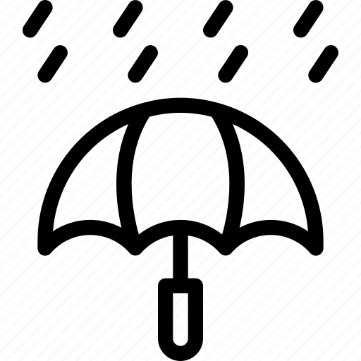 Umbrella, protection, rain, rainy, protected icon - Download on Iconfinder