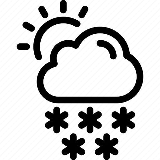 Weather, cloud, forecast, snow, sun icon - Download on Iconfinder