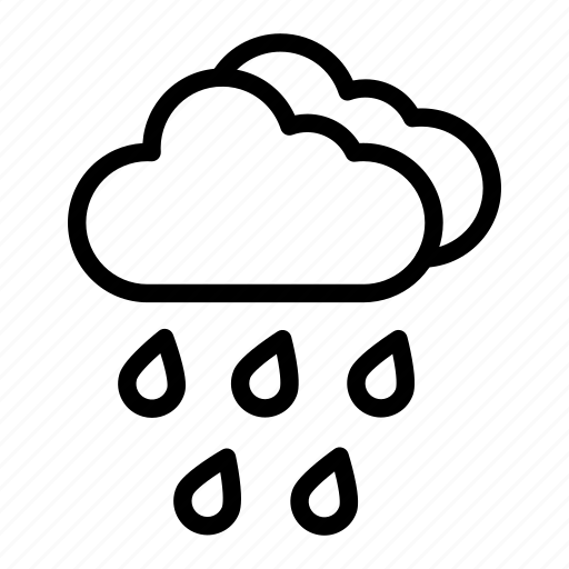 Heavy rain, heavy, cloud, weather, rain icon - Download on Iconfinder