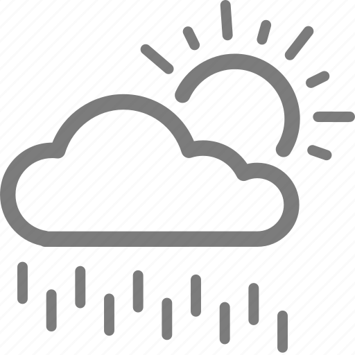 Cloud, cloudy, rain, rainy, sun, sunshine, weather icon - Download on Iconfinder