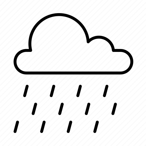 Cloudy, drizzle, rain, umbrella, wet icon - Download on Iconfinder