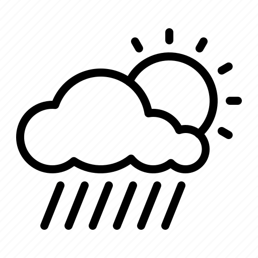 Climate, cloud, forecast, rain, rainy, sun, weather icon - Download on Iconfinder