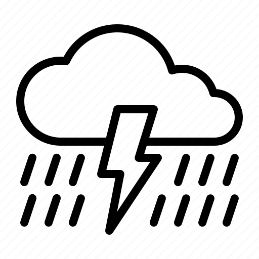 Bolt, cloud, rain, rainy, storm, thunder, weather icon - Download on Iconfinder