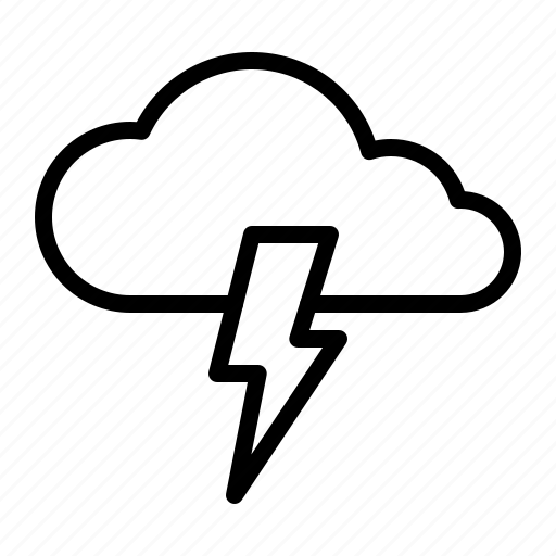 Bolt, cloud, forecast, storm, thunder, weather icon - Download on Iconfinder