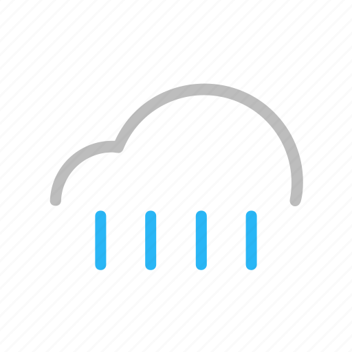 Cloud, color, forecast, line, rain, rainy, weather icon - Download on Iconfinder