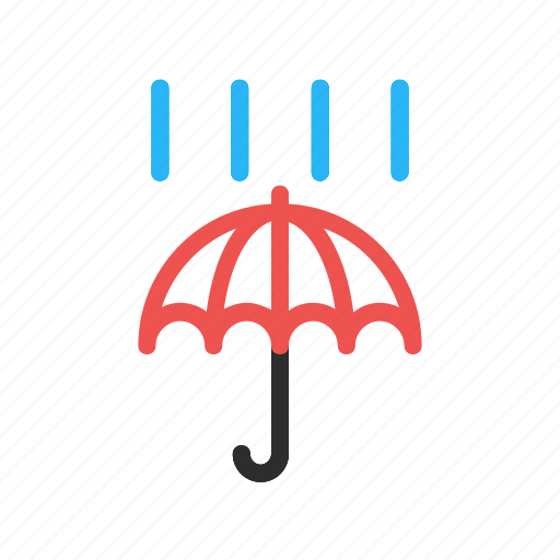 Color, forecast, line, rain, rainy, umbrella, weather icon - Download on Iconfinder