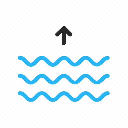 Color, forecast, line, sea, tide, weather icon - Download on Iconfinder