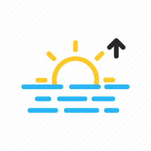 Color, forecast, line, morning, sun, sunrise, weather icon - Download on Iconfinder