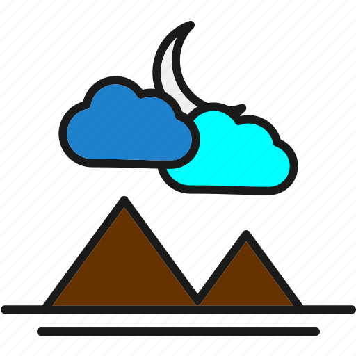Cloud, crescent, moon, moonlight icon - Download on Iconfinder