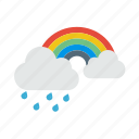 rainbow, cloud, colorful, forecast, weather