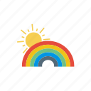 rainbow, forecast, weather