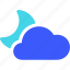 25px, cloud, iconspace, night 