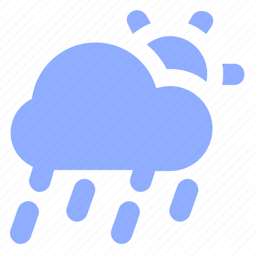 Partly, rainy, rain, weather, forecast icon - Download on Iconfinder