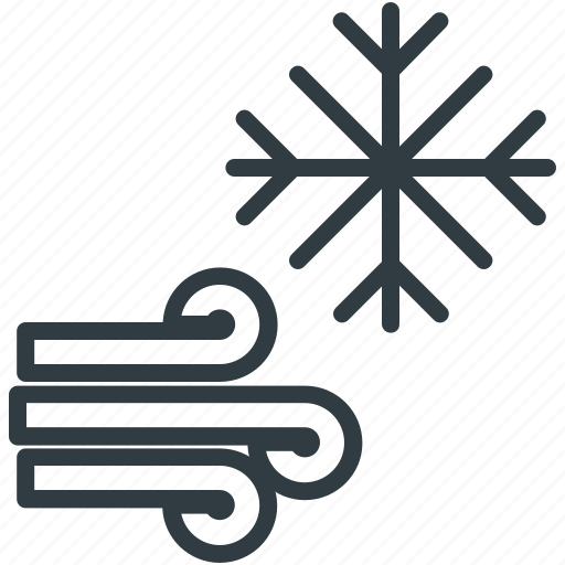 Christmas, forecast, snowflake, weather, winds icon - Download on Iconfinder