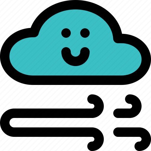 Air, wind, cool, overcast, cloud, element, weather icon - Download on Iconfinder