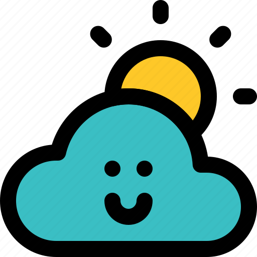 Sunny, bright, overcast, cloud, element, elements, weather icon - Download on Iconfinder