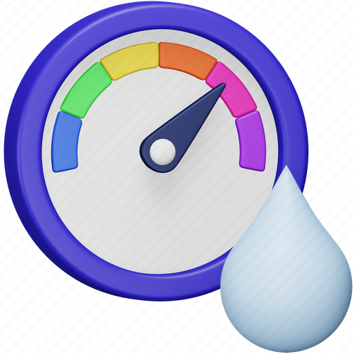 Barometer, weather, forecast, water, freeze, winter, pressure 3D illustration - Download on Iconfinder
