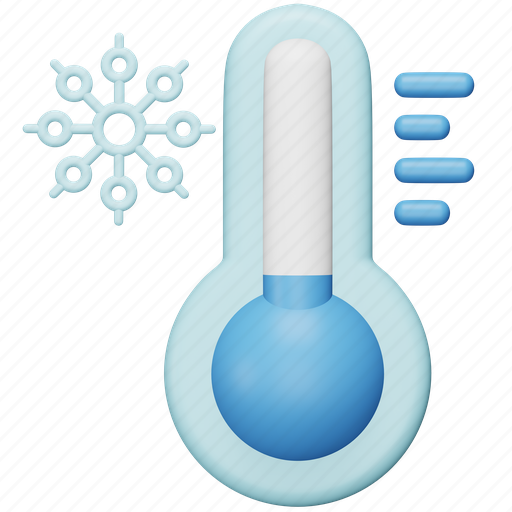 Low, weather, temperature, degrees, thermometer, cold, snow 3D illustration - Download on Iconfinder