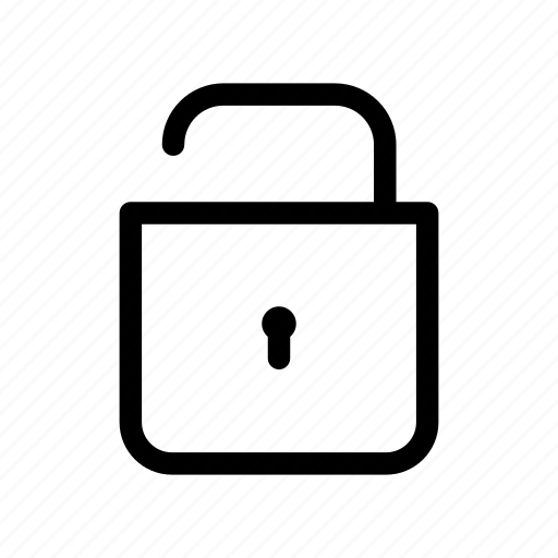 Lock out, locked, padlock symbol, unlock, web icon - Download on Iconfinder