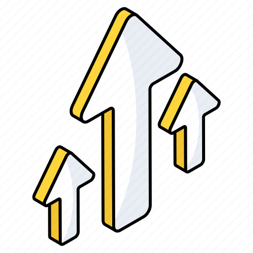 Upward arrows, arrowheads, directional arrows, navigation arrows, pointing arrows icon - Download on Iconfinder