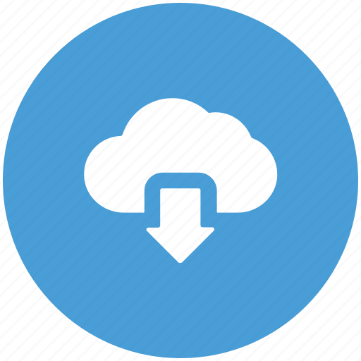 Arrow, cloud, cloud network, down, downloading, icloud icon - Download on Iconfinder