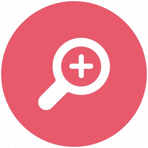 Glass, magnifier, magnifying glass, search, zoom, zoom in icon - Download on Iconfinder