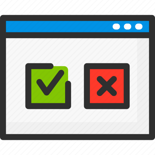 No, page, quiz, test, web, website, yes icon - Download on Iconfinder