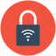 internet security, padlock, wifi password, wireless internet, wireless key 