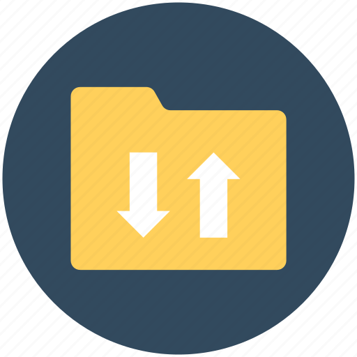 Exchanging arrows, file exchanging, folder, folder sharing, folder transferring icon - Download on Iconfinder