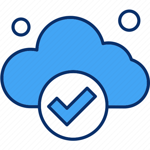 Cloud, cloudy, tick, weather icon - Download on Iconfinder