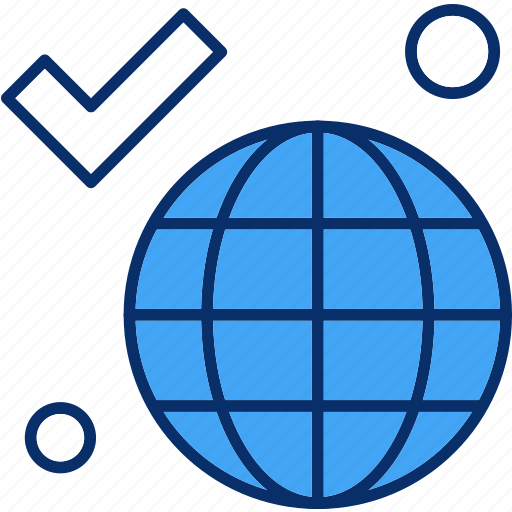 Earth, globe, tick, world icon - Download on Iconfinder