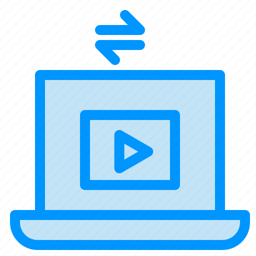 Laptop, play, share, video icon - Download on Iconfinder