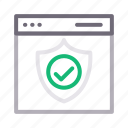 browser, protection, security, shield, webpage