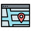 map, location, street, web, browser, website, gps