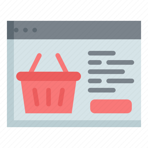 Ecommerce, shopping, store, web, browser, website, window icon - Download on Iconfinder