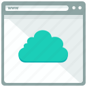 browser, cloud, website, interface