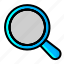 icon, color, search, find, magnifier, zoom, glass 