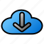 icon, color, cloud, weather, storage, forecast, data, database 