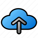 icon, color, cloud, weather, storage, data, database, server