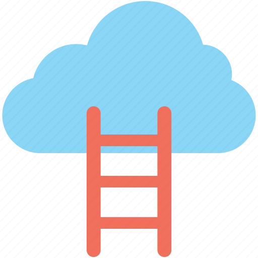 Cloud computing, cloud traffic, data highway, internet traffic, ladder icon - Download on Iconfinder