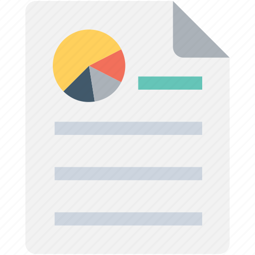 Business report, financial report, graph report, paper, pie chart icon - Download on Iconfinder