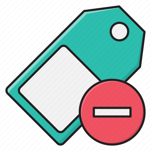 Tag, remove, minus, sticker, label icon - Download on Iconfinder